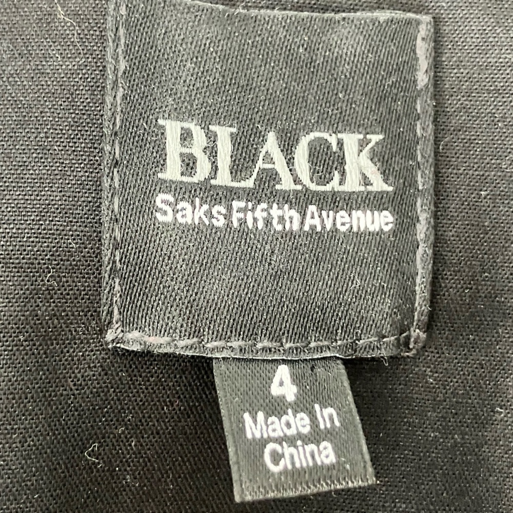 Saks Fifth Avenue Black Label Geometric Zip Up Jacket Size‎ 4 - Picture 3 of 8